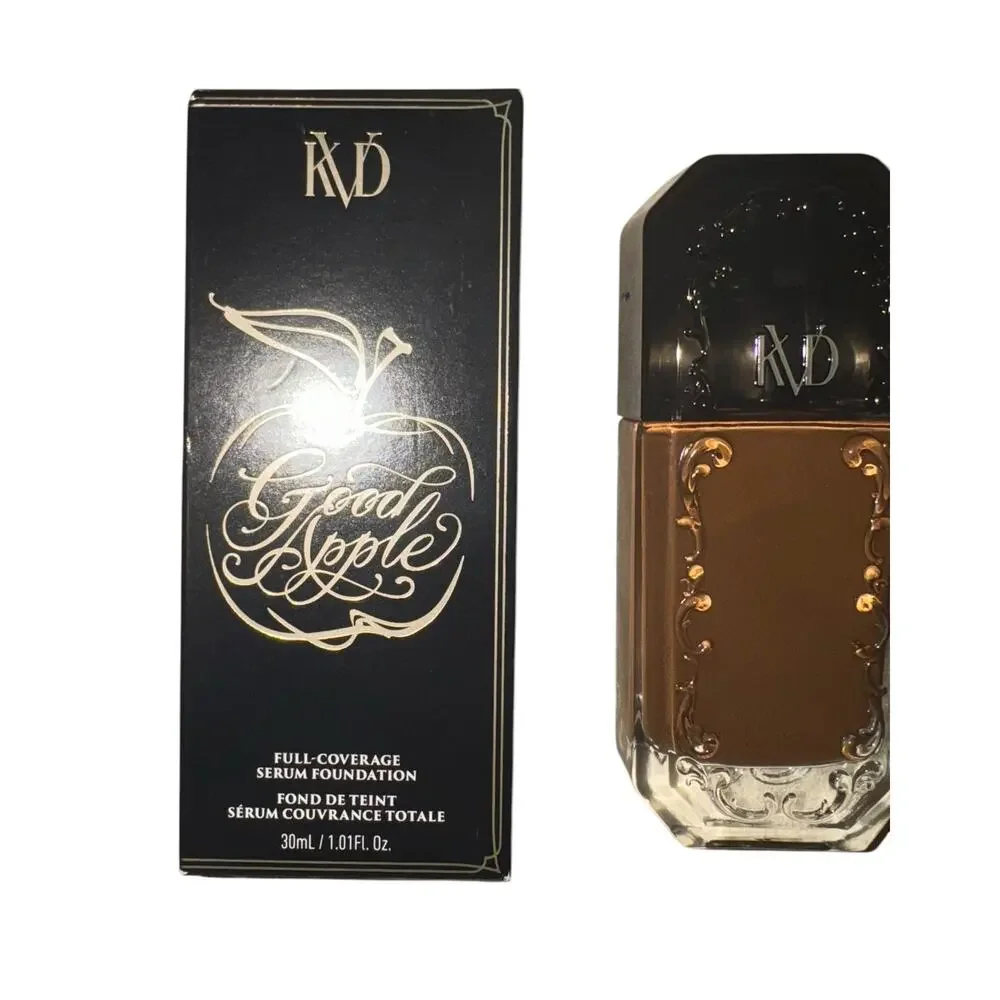 New KVD Good Apple Full Coverage Serum Foundation 2 Pack Shade Deep 098 Luxury